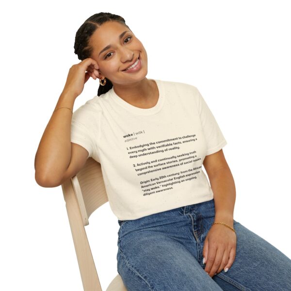 The Definition of Woke - Unisex Softstyle T-Shirt - Image 15
