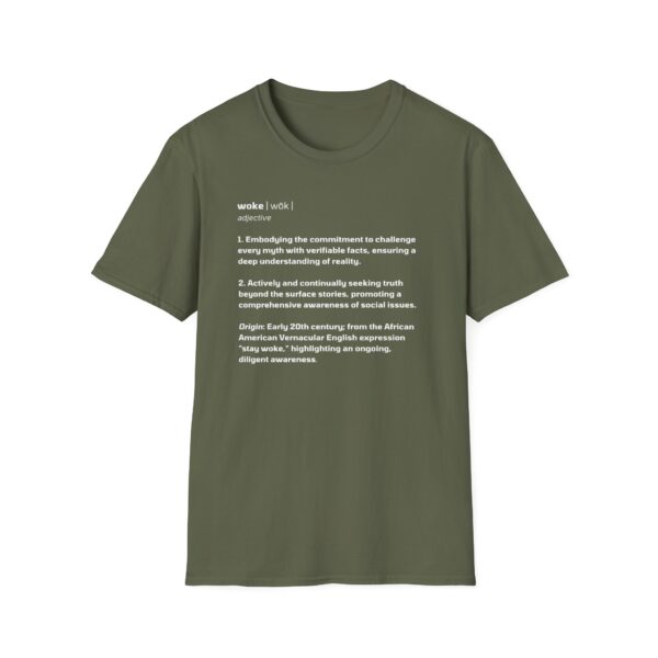 The Definition of Woke - Unisex Softstyle T-Shirt - Image 16