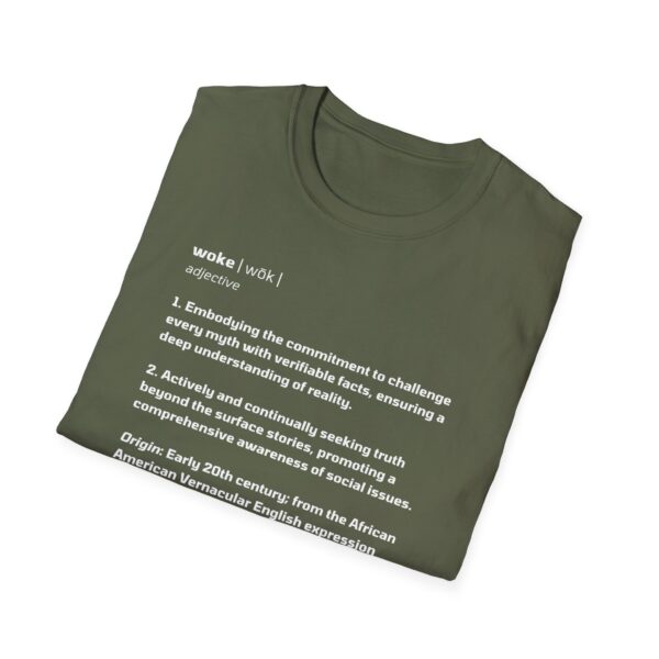 The Definition of Woke - Unisex Softstyle T-Shirt - Image 19