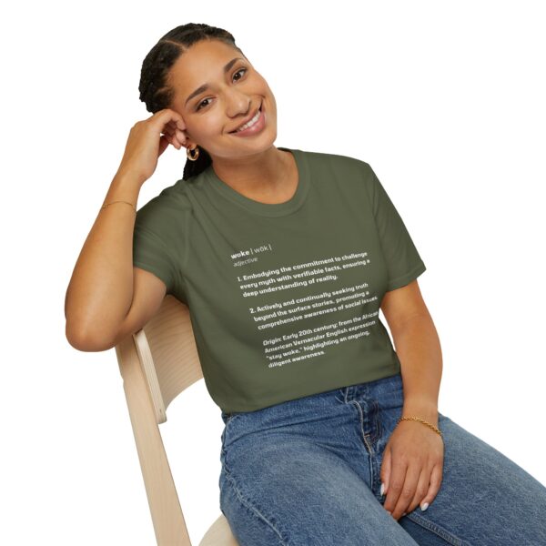 The Definition of Woke - Unisex Softstyle T-Shirt - Image 20