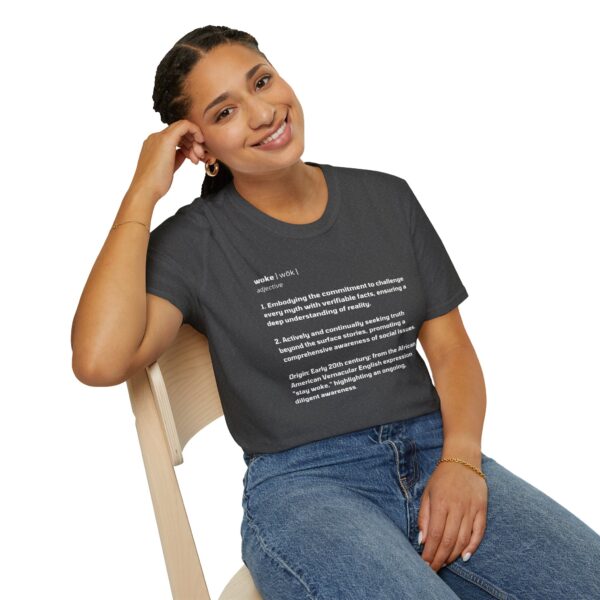 The Definition of Woke - Unisex Softstyle T-Shirt - Image 25