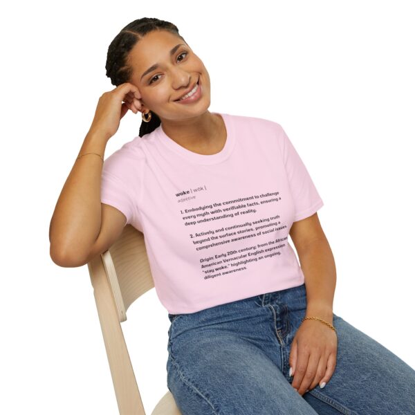 The Definition of Woke - Unisex Softstyle T-Shirt - Image 30