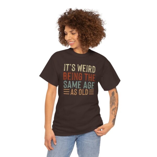 "Same Age As Old" Unisex Heavy Cotton Tee - Image 17