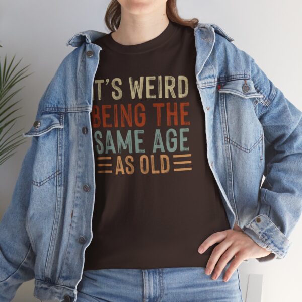 "Same Age As Old" Unisex Heavy Cotton Tee - Image 21
