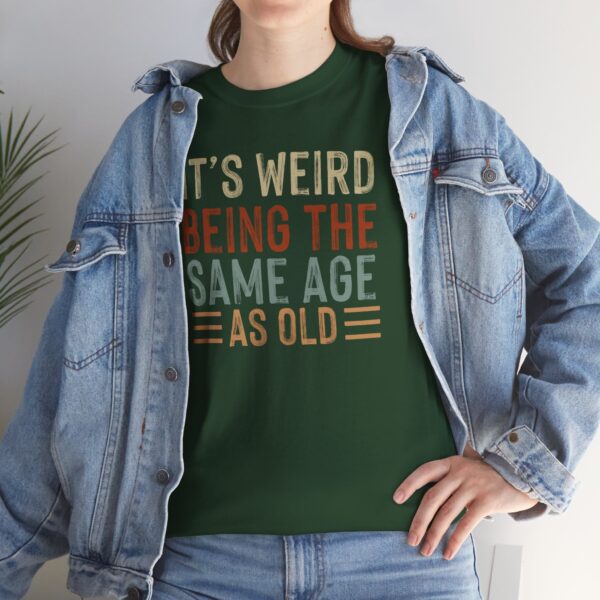 "Same Age As Old" Unisex Heavy Cotton Tee - Image 28